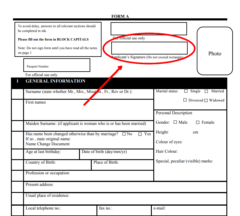 Instructions For Applications By Mail Consulate General Of Guyana New York